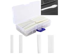 20 Pcs Gaine Thermorétractable Blanche Étanche, Ratio de Rétraction 3:1, Tailles 6/8/10/12 mm, pour la Réparation et la Protection des Câbles de Téléphones et d'Écouteurs