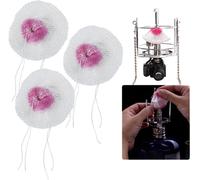 20 Pcs Gas Lamp Sleeves,Universal Replacement Incandescent Gas Lamp Sleeves,Kerosene Light Mesh Sleeves With Cord For Camping,Hiking,White And Pink