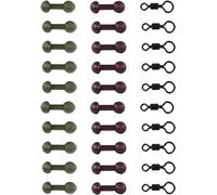 20 Pcs Helicopter Rig Rigs With 20 Swivels For Carp Fishing