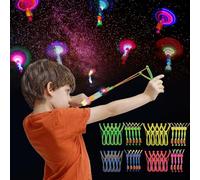 20 PCS Hélicoptère Fusée Flèche, Lumineux Led Catapulte Volante, Lumineux Hélicoptère Volant, Lumineux Led Enfants Jouets Cadeau, Jouets Lumineux Led Faveur de Fête, Jouets Volants Lumineux à Flash