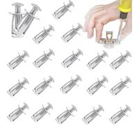 20 PCS Jack Nuts Petal Nuts,Expansion Screw Petal Nut,Petal Nut Expansion Nut Jack,Jack Nuts Petal Nuts Expansion Nut,pour Panneaux Creux de Peau de Fer à Mur Creux Mur Souple Mince(M6*25)