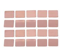 20 PCS Kit de cale de cuivre en cuivre 20 × 20 mm, Tampons de Refroidissement Thermique, Remplissage Gaps pour la Carte Graphique GPU CPU GPU, méthode de Transfert de Chaleur (0,3 mm) (0,5 mm) (0,8
