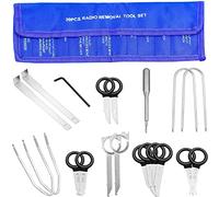20 pcs Kit Demontage Autoradio Outil de Démontage Voiture Autoradio Outil de Suppression de Radio avec Sac de Rangement pour Radio Navi