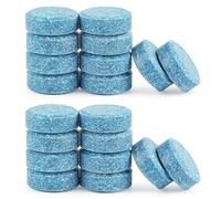 20 Pcs Lave Glace 4L concentré en Pastille, Rondelles Effervescentes pour Voiture Comprimé Verre de Pare-Brise Pastilles de Nettoyage Concentrées Verre Équivalant à 80 litres de Produit (1, Blue)