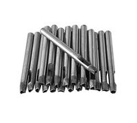 20 PCS Leather Punch Set, 6mm Carbon Steel Leather Hollow Punch Set with Multiple Shapes for Handmade DIY, Wallet, Belt Decoration