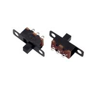 20 pcs/lot interrupteur à glissière 3PIN 2 positions 1P2T interrupteurs à bascule marche-arrêt poignée haute 3mm 4mm 5mm 6mm 7mm SS12F15VG6