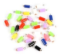 20 Pcs Mignon Résine Crayon Collier Charmes Crayon Coloré Pendentif Charmes Boucle d'oreille Bracelet pour Enfant Fille