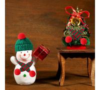 20 Pcs Mini Bonnet De Noel,Laine Mini Foulard De Noël,Tissé À La Main Mini Chapeau De Noël Pour Décoration De Table,Bonhomme De Neige,Cadeau De Décoration De Fêt