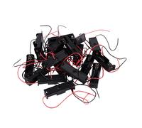 20 Pcs Noir 2 Fils 1x Support De Boîte De Cas De Batterie AA AA