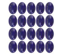 20 pcs Ovale Flatback Cabochon Lapis Lazuli Exquis Collier Anneau de BRICOLAGE Perles de Pierre pour la Création de Bijoux