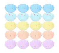 20 pcs petit moule de cuisson de tasse de gâteau, tasses de cuisson de silicone de qualité alimentaire, supports ronds utilitaires de petit gâteau de muffin pour le mariage de (10 petal flower set