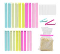 20 Pcs Pince Sachet Alimentaire, 6/11cm Clip Fermeture Sachet Alimentaire, Plusieurs Couleurs Pince Sachet Alimentaire, Alimentaire Clip d'Étanchéité, Clip Fermeture Cuisine pour Emballage Snack