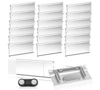 20 Pcs Porte-Noms Magnétiques, Badge Personnalisé, 72x32mm Badges Nominatifs avec Double Aimant et Épingle de Sécurité, Badges Professionnels Réutilisables pour Travail, Événements et Écoles