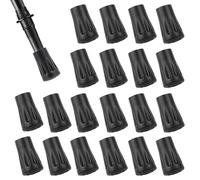 20 Pcs Protecteur en Caoutchouc Embouts pour bâtons de Marche Nordique, Rechange en Embout Baton de Marche, Embout bâtons de randonnée, Baton de Marche Nordique randonnée Accessoires