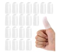 20 Pcs ProtèGe-Doigts en Silicone, ProtèGe Doigt, Protection du Bout Des Doigts ImperméAbles, Fissures Et Arthrite,Pour Soulager et PréVenir Les Blessures Des Doigts Lors de L'Utilisation D'Outils