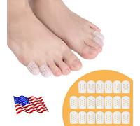 20 Pcs Protège Orteil Silicone, Protection Orteil, Taille S, Blanc