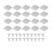 20 Pcs Pyramid Rivets 18mm Zinc Alloy Square Rivets with PH Screws for Belts Bags Hats Shoes (Silver)