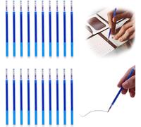 20 Pcs Recharges De Stylo Rechange, Bleues, Compatible Avec Pilot Frixion, Pointe De Qualité, Stylo Roller Effaçable, Pointe 0,7 Mm, Encre Thermosensible, Recharges Pour Styloremplaçable