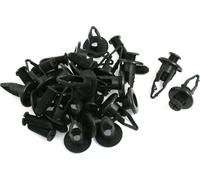 20 Pcs Rivet Plastique Panneau à vis type Clip Poussoir Fastener pare-chocs Noir
