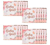 20 pcs Serviettes Or Rose Papier, Serviettes Cocktail 17 * 17cm, Serviette Papier 4 Plis, Serviettes de Table, Vaisselle Jetable pour Les Mariages, Baptêmes, Communions, Anniversaires