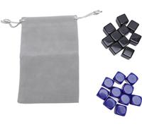 20 PCs Set de dés aveugles 16mm Plastique léger -Impact Proof 6-faces pour les jeux de société Counting Prop