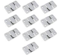 20 PCS Support Montage Encastré Dissimulé, Support Intersécable Invisible en Acier Inoxydable pour Fixation Miroir, Cadre, Herraje Cabecero, Herrajes Colgar Meubles Cocina, Mur et Bois