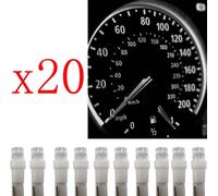20 pcs T5 led 17 37 73 74 SMD voiture lampe LED tableau de bord voiture instrument ampoule 12 V blanc