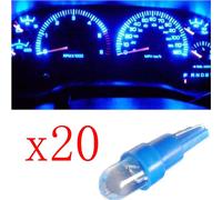 20 pcs T5 led 17 37 73 74 SMD voiture lampe LED tableau de bord voiture instrument ampoule 12 V bleu