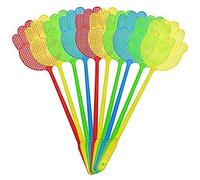 20 Pcs Tapette à Mouches en Plastique - Poignée Longue et Flexible pour Contrôle des Insectes, Mousses, Mouches et Moustiques - Accessoires Pratiques et Colorés