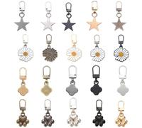 20 Pcs Tirette Fermeture Eclair, Zip Fermeture Eclair Métal Poignée de Réparation pour Vêtements Sac à Dos Vestes Pantalons Bottes Bagages
