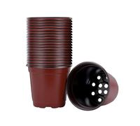 20 PCS Universel En Plastique Léger Fleur Conteneurs De Plantes Semis Pots Graines Démarrage pour Bureau JARDINIERE - BAC A FLEUR