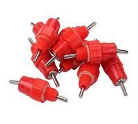 20 Pcs Volaille Eau Mamelon Buveur Tétine Poulet Feeder Fournitures Type De Printemps Fontaine Potable Bouche (20 Pcs)