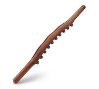 20 perles Outil de massage du dos universel - Baguette de grattage en bois de hêtre pour thérapie Guasha et relaxation