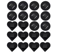 20 Piece Felt Hair Band Pads - DIY Headband Base and Elastic Pads, Tea Party Headband Decorations, Vanity Travel Styling Function, Women Girls Craft Gear, Multi Use Soft Material