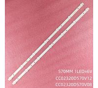 20 piece For 10 TV Bandes de rétroéclairage LED pour CC02320D570V12 320L 32E9 7S1P 2X7 1210 Starwind SW-LED32R301BT2 Supra STV-LC32LT0010W STV-LC32ST3001W ""Nipseyteko