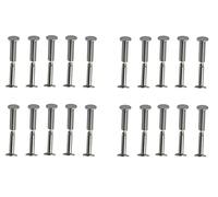 20 Pièces 0.5x0.9x1.1cm Double Rivets Tubulaires, Chicago Rivet, Pour Cuisine Hachoir Couteau Poignée Rivets De À Tête Plate,