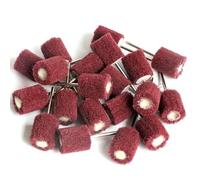 20 pièces 1 pouce 20/25mm tampon à récurer roue Abrasive meulage tête de ponçage 3mm tige Non-tissé polissage roue de polissage(Grit 320,20mm)