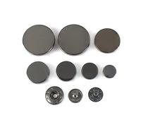 20 pièces 10-25mm Boutons Pression métal Boutons Pression Boutons pour Coudre vêtements Veste Manteau Accessoires de Couture, Noir, 15mm
