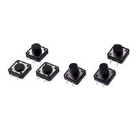 20 pièces 12 × 12mm SMD DIP PCB Tactile bouton poussoir interrupteur 4 broches 12 * 12 * 4.3/5/6/7/8/9/10/11/12MM B3F-4055 12 * 12 * 7.3mm(Square handle 7.3mm,DIP)
