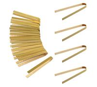 20 Pièces 12cm Pinces en Bambou Ustensiles de Cuisine Pinces à Pain Pinces à Pain pour Le Pain Les Fournitures de Thé La Cuisine