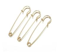 20 pièces 38/45/75/80/100mm grandes épingles de sécurité broche Base crochet for bricolage serrure bijoux artisanat fabrication accessoires fournitures matériaux(Gold,100mm)