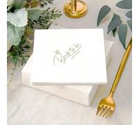 20 pièces/40 pièces/60 pièces Mouchoirs de mariage jetables à double épaisseur, convenant pour le mariage, la fiançailles, la douche de mariée, l'anniversaire, la Saint-Valentin, la décoration de tabl