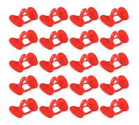 20 Pièces 43x27mm Lunettes de Poulet en Plastique sans Broches Peepers Peck Clips Rouges Anti-picage Lunettes équipement Agricole