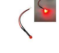 20 Pièces 5mm Pré-câblé Plat Haut Grand Angle LED 3V-220V Ultra Lumineux LED Diodes Électroluminescentes Ampoule Lumières Blanc Bleu Jaune Vert Rouge,Rouge,24V