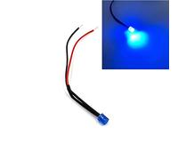 20 Pièces 5mm Pré-câblé Plat Haut Grand Angle LED 3V-220V Ultra Lumineux LED Diodes Électroluminescentes Ampoule Lumières Blanc Bleu Jaune Vert Rouge,Bleu,3V