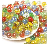 20 pièces/60 pièces/100 pièces Billes de verre colorées, jeu de parcours de billes, jouet pour un seul joueur, boules roulantes, jouet anti-stress, aquarium, décoration de vase (couleur et style aléat