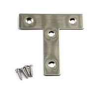 (20 pièces) 60x60mm Angle Connecteur équerre (épaisseur 1mm) en acier inoxydable avec vis