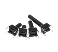 20 pièces 6x6 bouton poussoir interrupteur DIP 6X6X4.3 interrupteur tactile lumière 6 * 6 * 4.3/5/6/7/8/9/10/11/12/13MM l'interrupteur d'alimentation 4 broches(6x6x20mm)