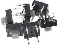 20 pièces 8x8x5MM 4 broches Silicone conducteur silencieux Tactile Tact bouton poussoir Micro interrupteur auto-réinitialisation