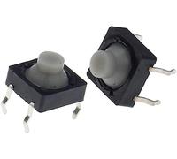 20 pièces 8x8x5MM 4 broches Silicone conducteur silencieux Tactile Tact bouton poussoir Micro interrupteur auto-réinitialisation